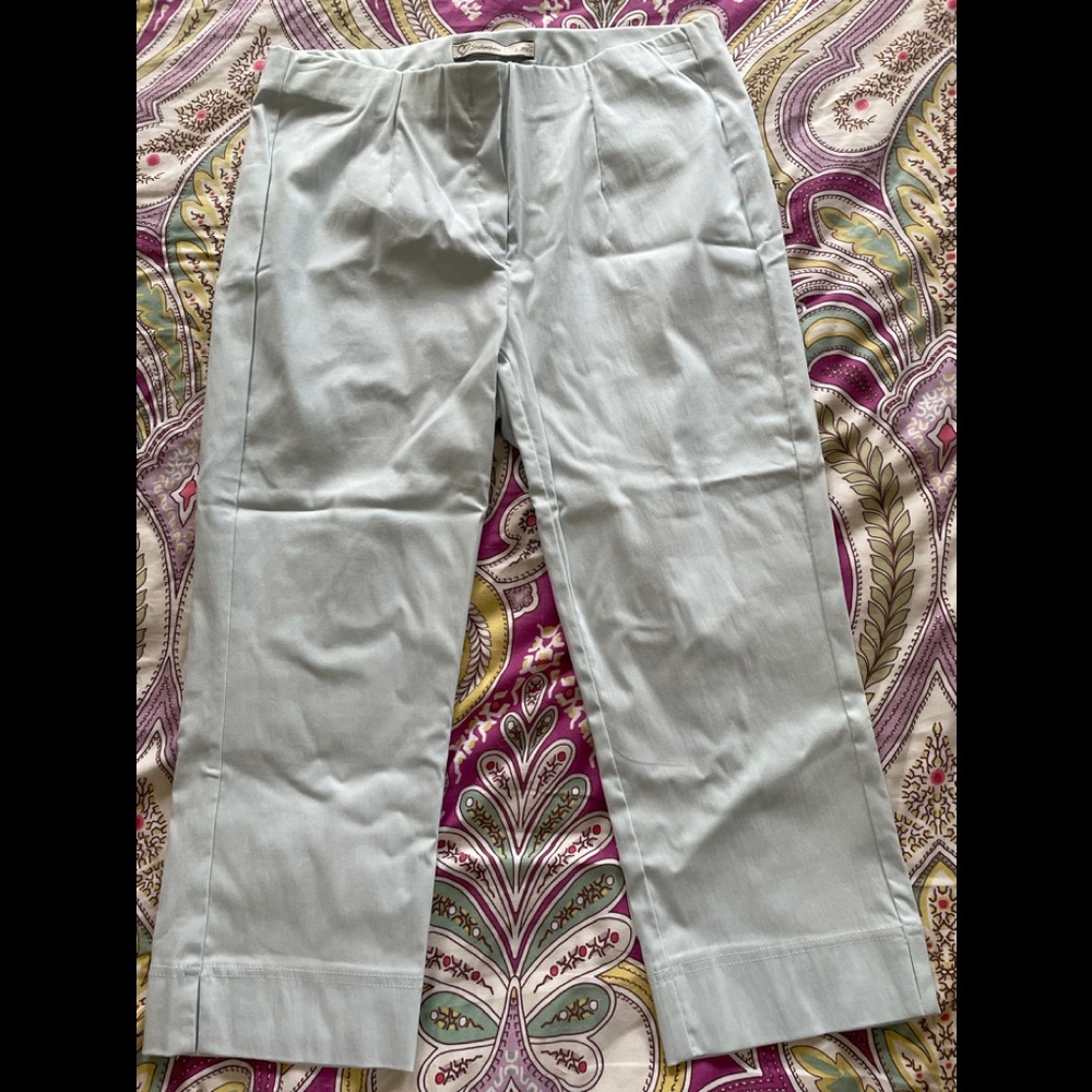 NWT Stehmann Light Blue Capris! Gorgeous 8